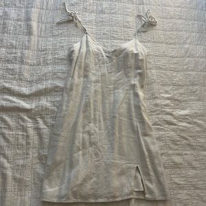 Abercrombie Mini White Linen Dress